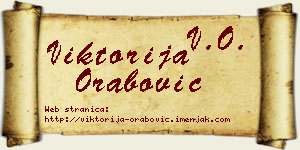 Viktorija Orabović vizit kartica